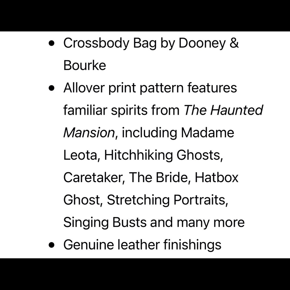 Disney Dooney and Bourke Haunted Mansion Crossbody - Picture 4 of 10